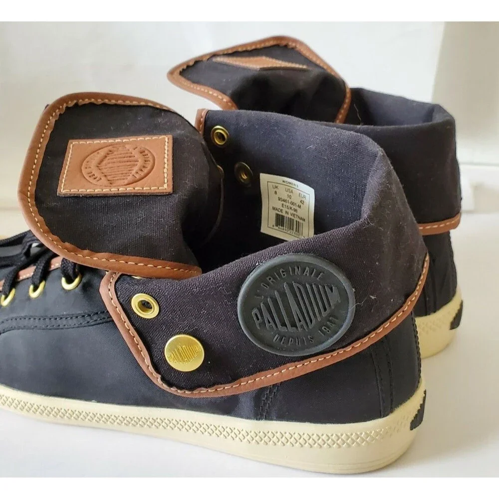 Palladium Baggy Ankle Boots Hiking Trail High Tops Flip/Fold Flex Sneakers sz 10